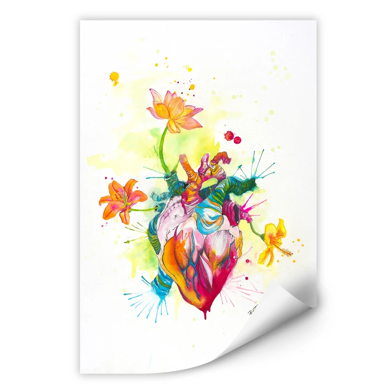 Wallprint Buttafly - Nature Beating Heart 