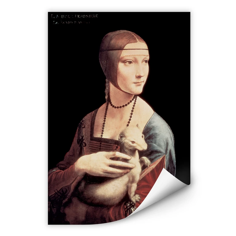 Wall print - Da Vinci - The lady with the Hermelin 