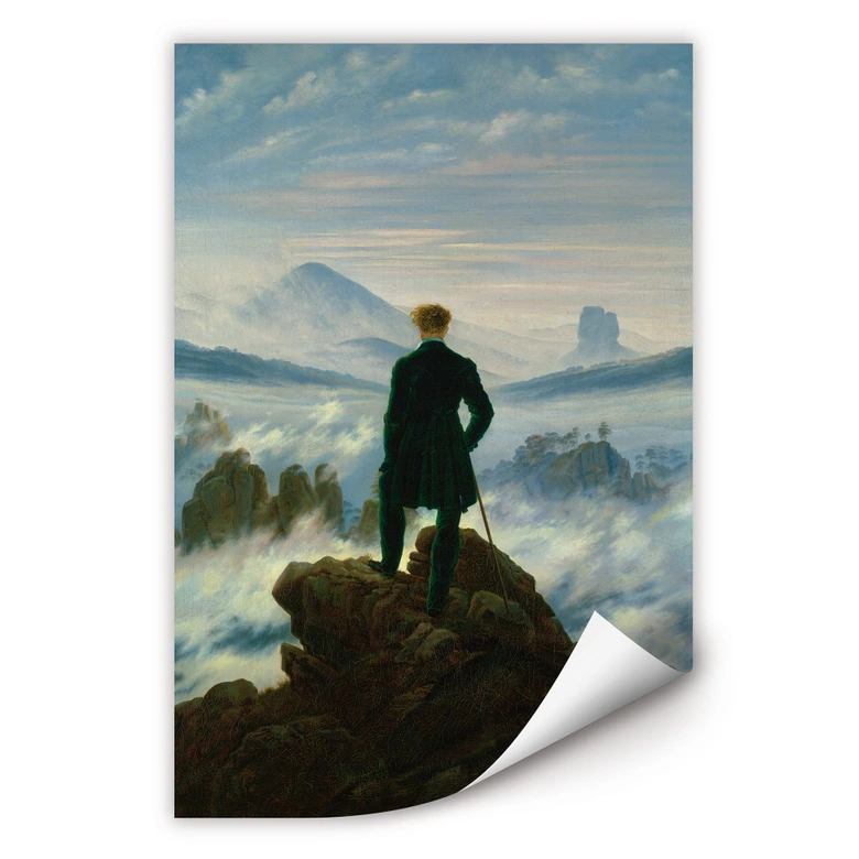 Wallprint Friedrich - Der Wanderer über dem Nebelmeer 