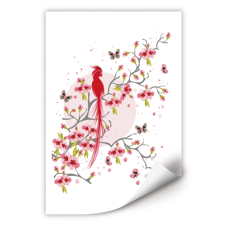 Wallprint - Paradiesvogel 
