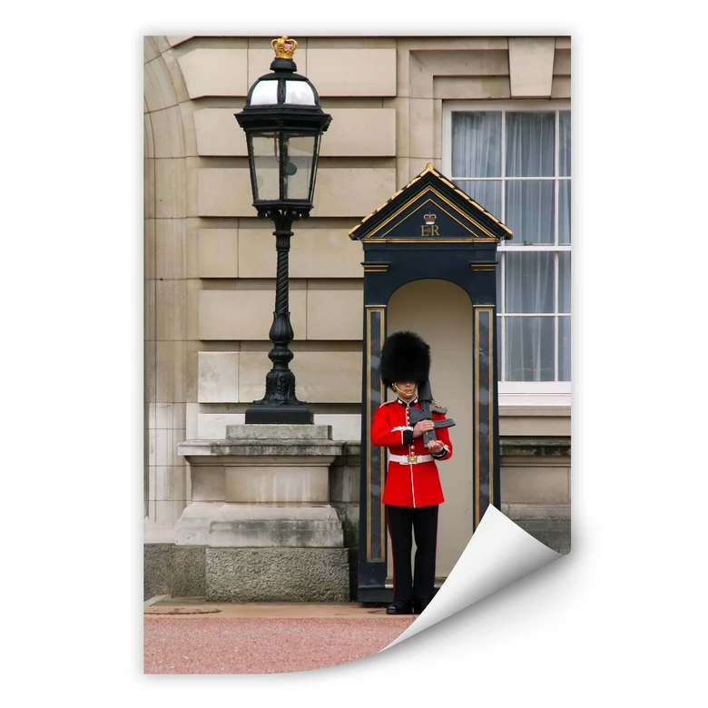 Zelfklevende Poster - Buckingham Palace Guards 