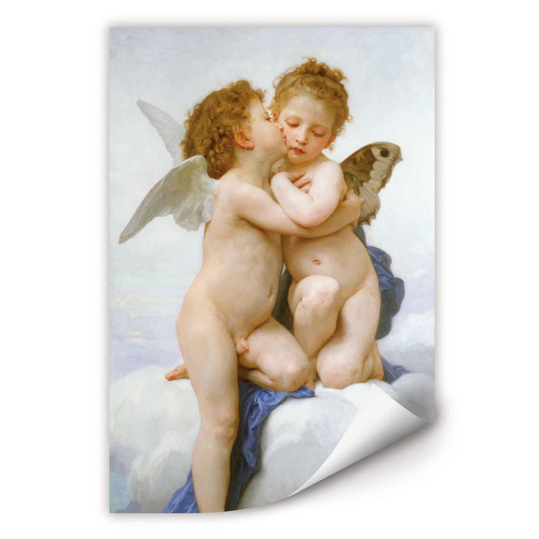 Wallprint - Bouguereau - Der erste Kuss 