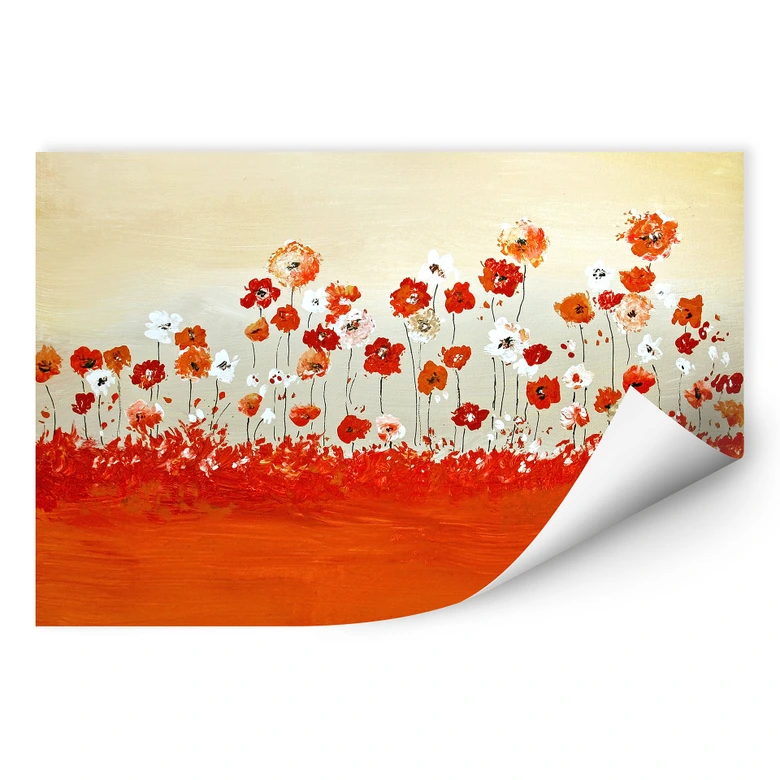Wallprint Melz - Fröhliche Blumen 
