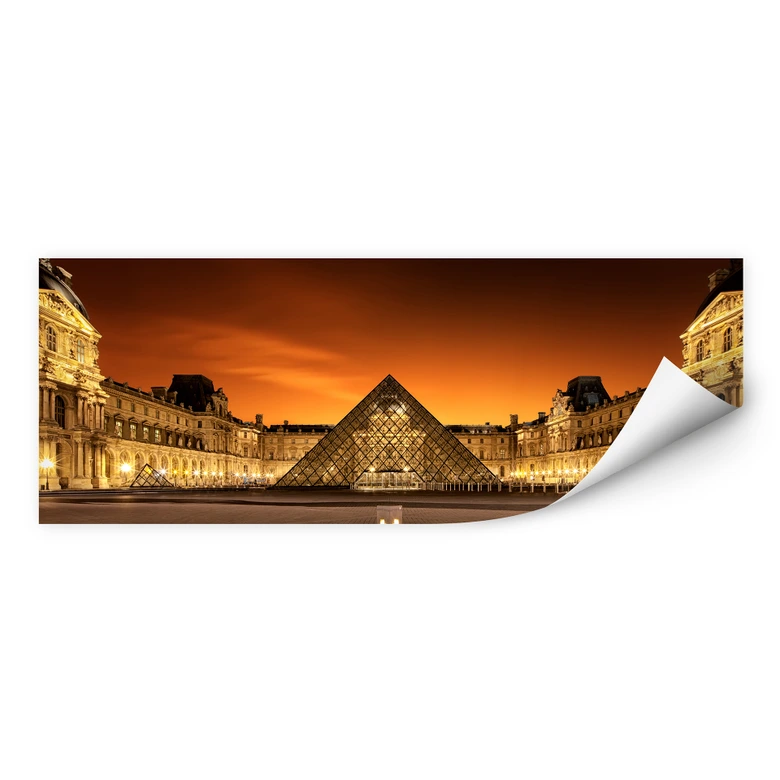 Wallprint Kiciak - Illuminated Louvre 