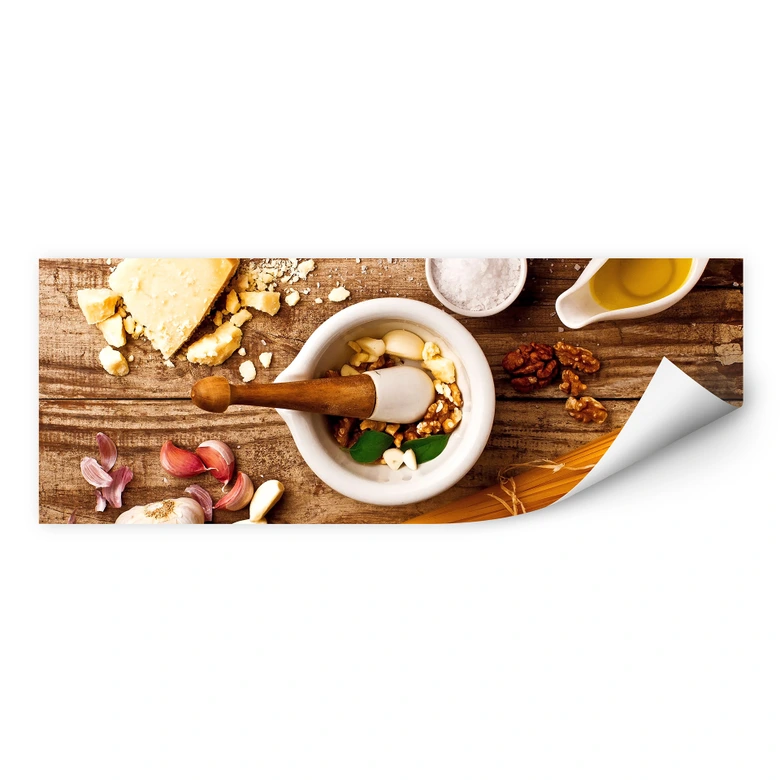 Wallprint Laercio - Pesto Rezept - Panorama 