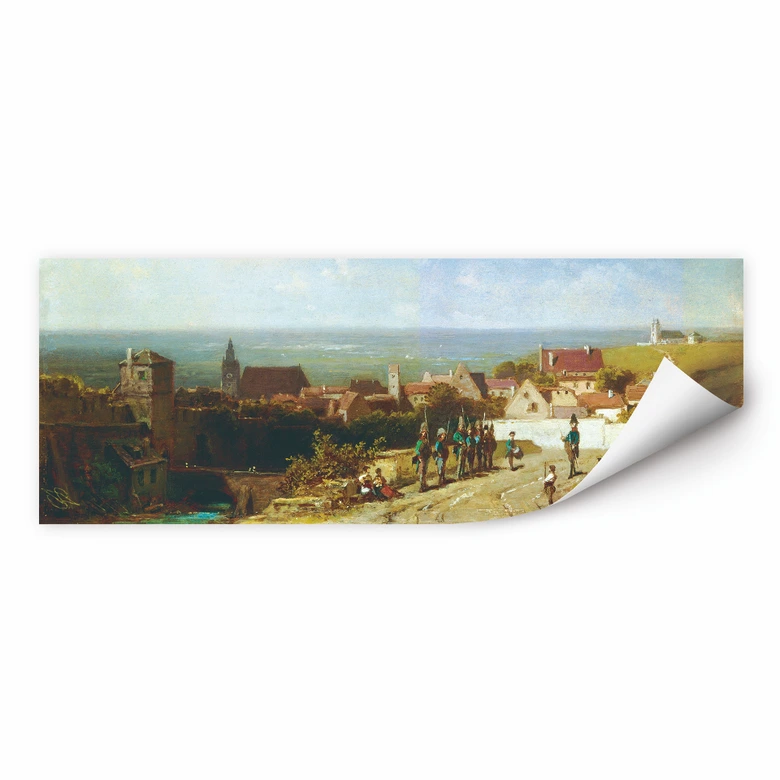 Wallprint - Spitzweg - Altes Städtchen - Panorama 