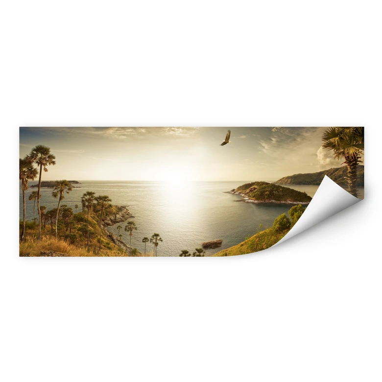 Wallprint Sonnenuntergang im Paradies - Panorama 