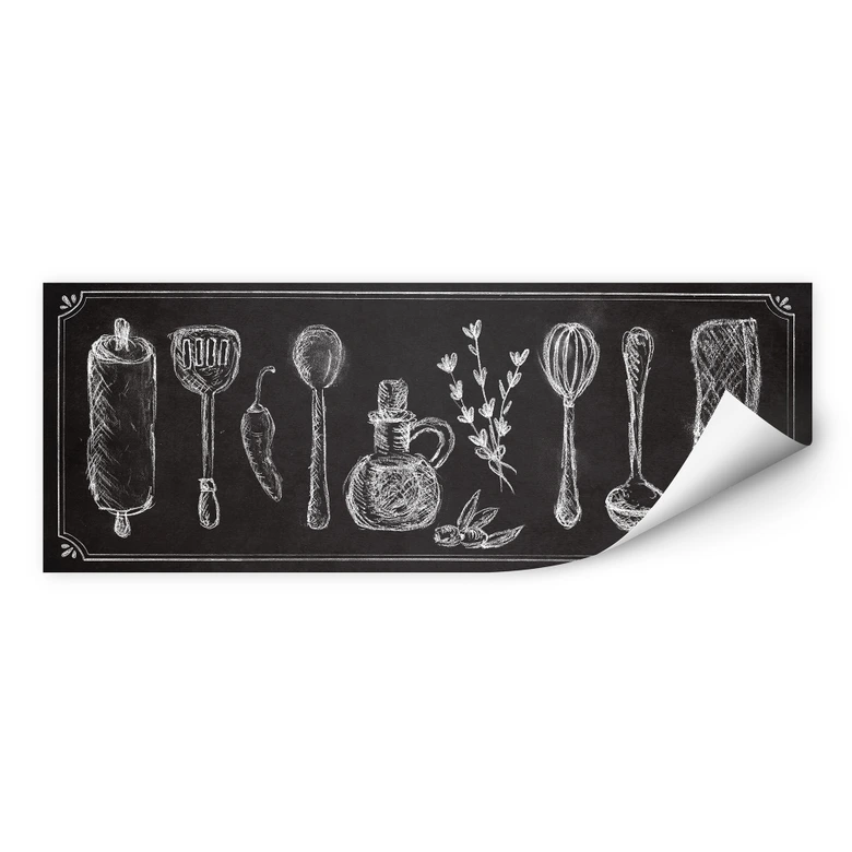 Wallprint Rustic Kitchen - Panorama 