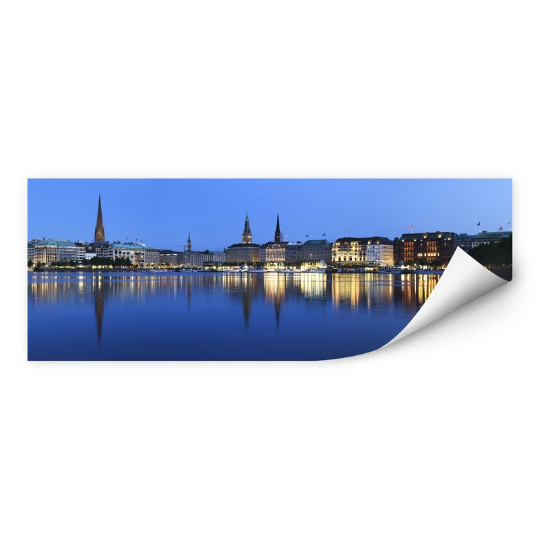Wallprint - Hamburger Jungfernstieg - Panorama 