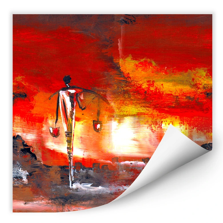 Wallprint - Niksic - Colorful in Africa - quadratisch 