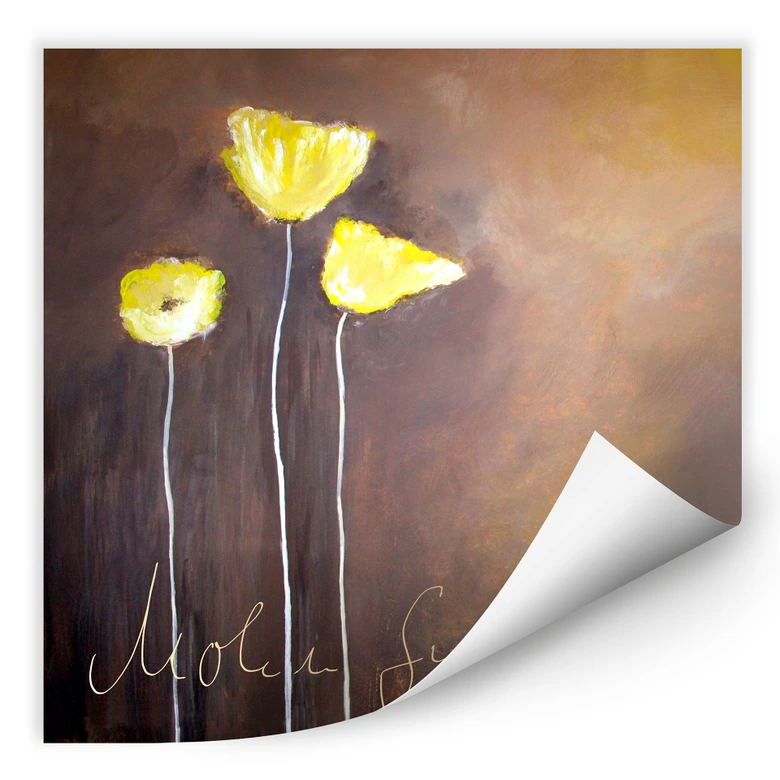 Wallprint - Melz - Mohnsinfonie - quadratisch 