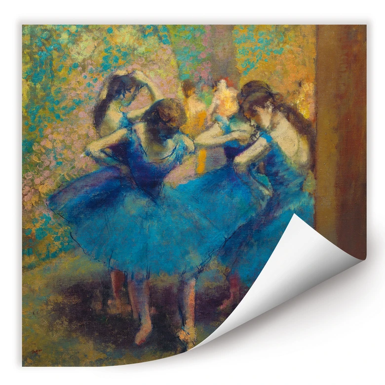 Wallprint Degas - Die blauen Tänzerinnen 
