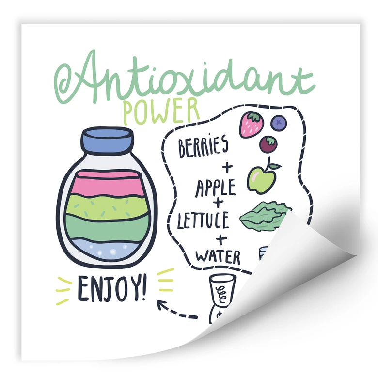 Zelfklevende Poster - Smoothie 