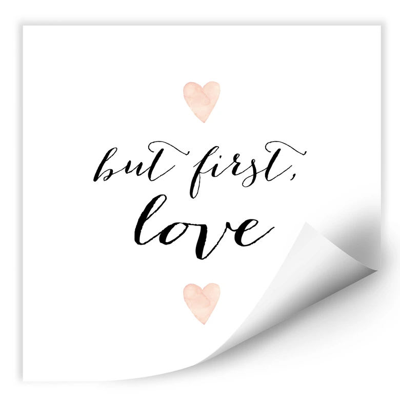 Wallprint Confetti & Cream - But first Love 