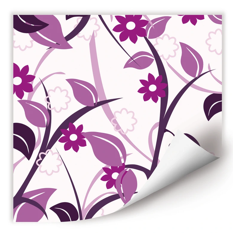 Wallprint W - Blumengarten rosa 