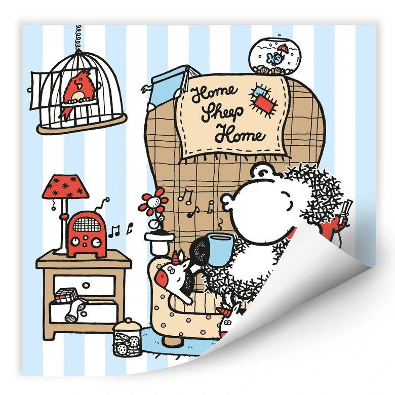 Wallprint - sheepworld Home Sheep Home Music 