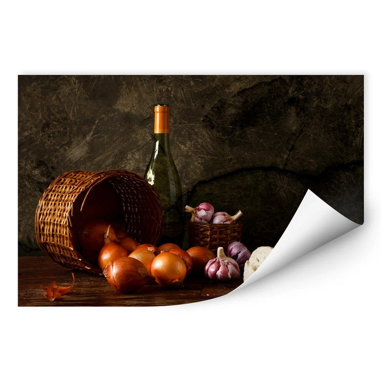 Wallprint Laercio - Zwiebelkörbchen 