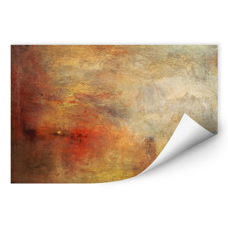 Wallprint W - Turner - Sonnenuntergang über dem See 