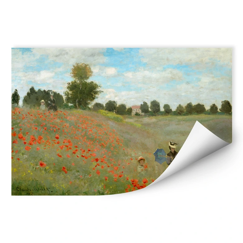 Wallprint - Monet - Mohnfeld bei Argenteuil 