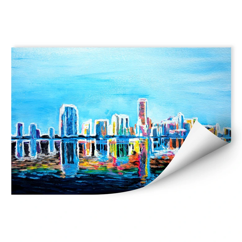 Wallprint - Bleichner - Miami im Neonschimmer 