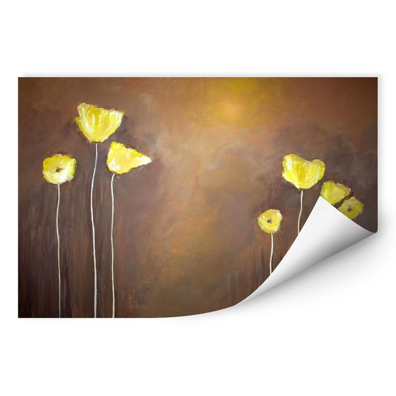 Wallprint W - Melz - Gelber Mohn 