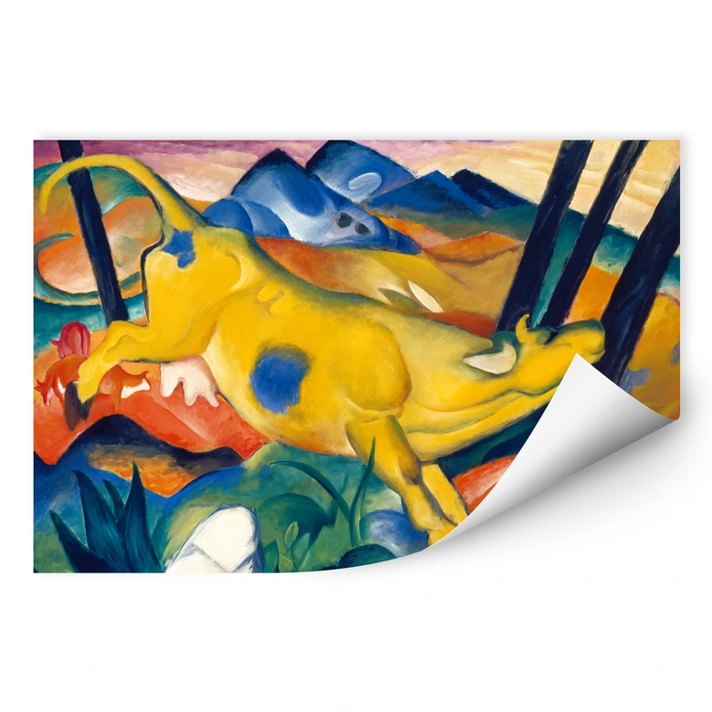 Wallprint - Marc - Die gelbe Kuh 