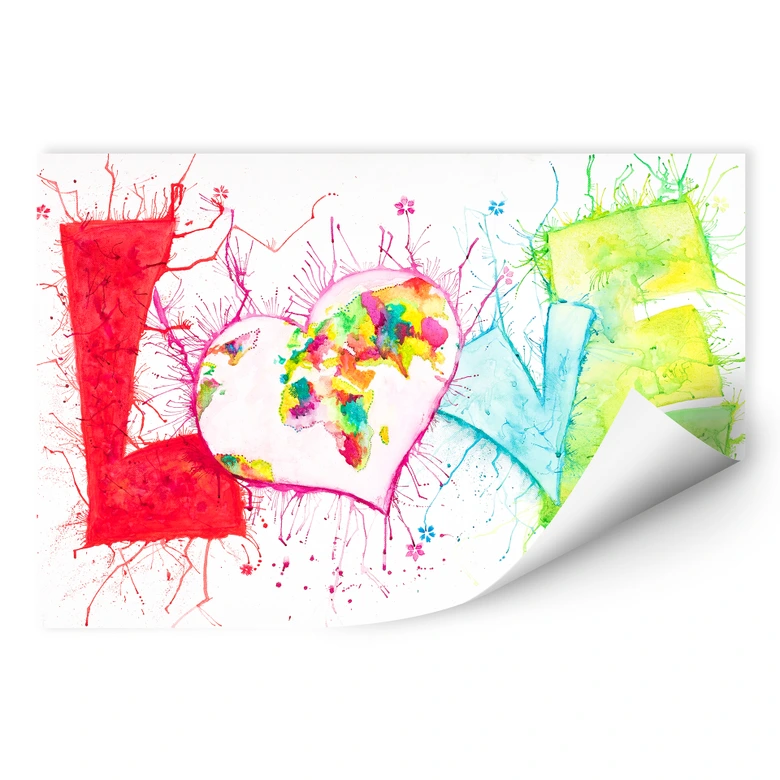 Wallprint Buttafly - Love 