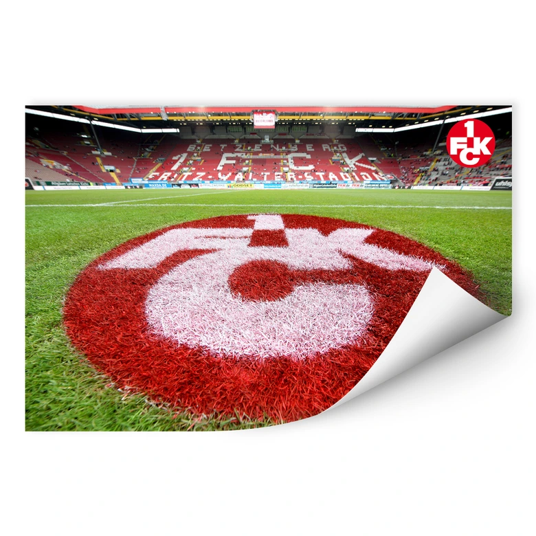 Wallprint 1. FC Kaiserslautern - Rasen Logo 