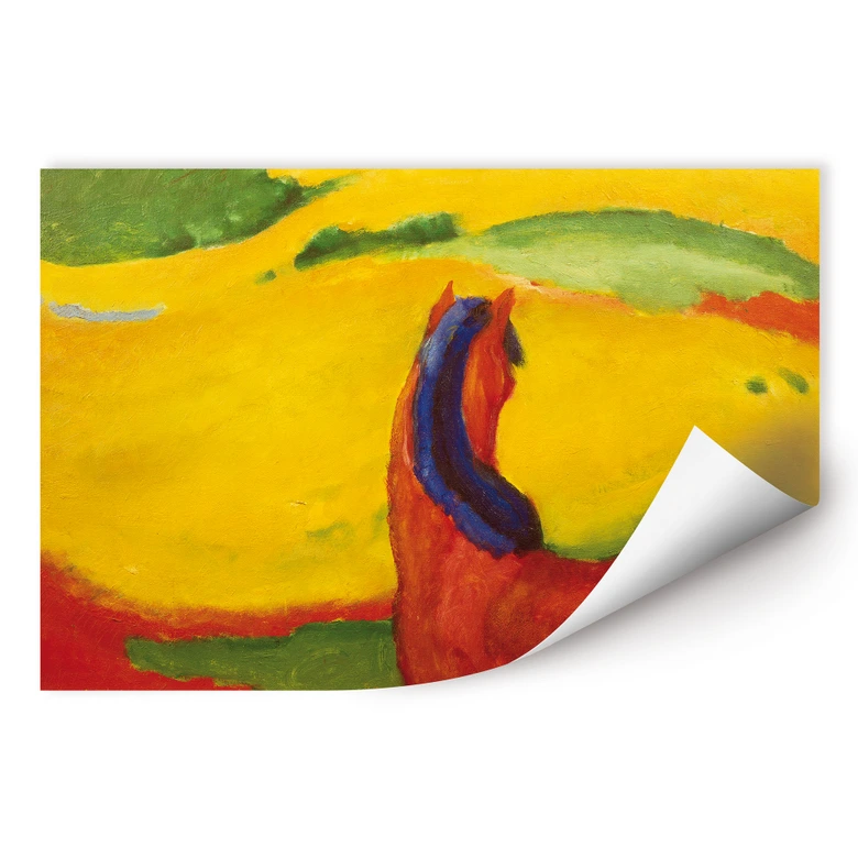 Wallprint Marc - Pferd in der Landschaft 