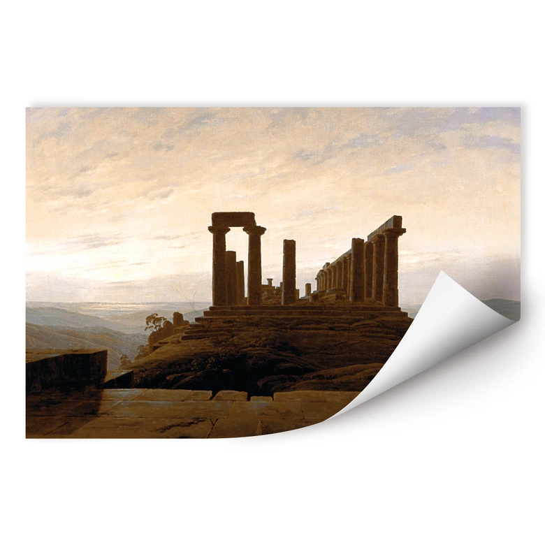 Wallprint Friedrich - Der Junotempel in Agrigent 
