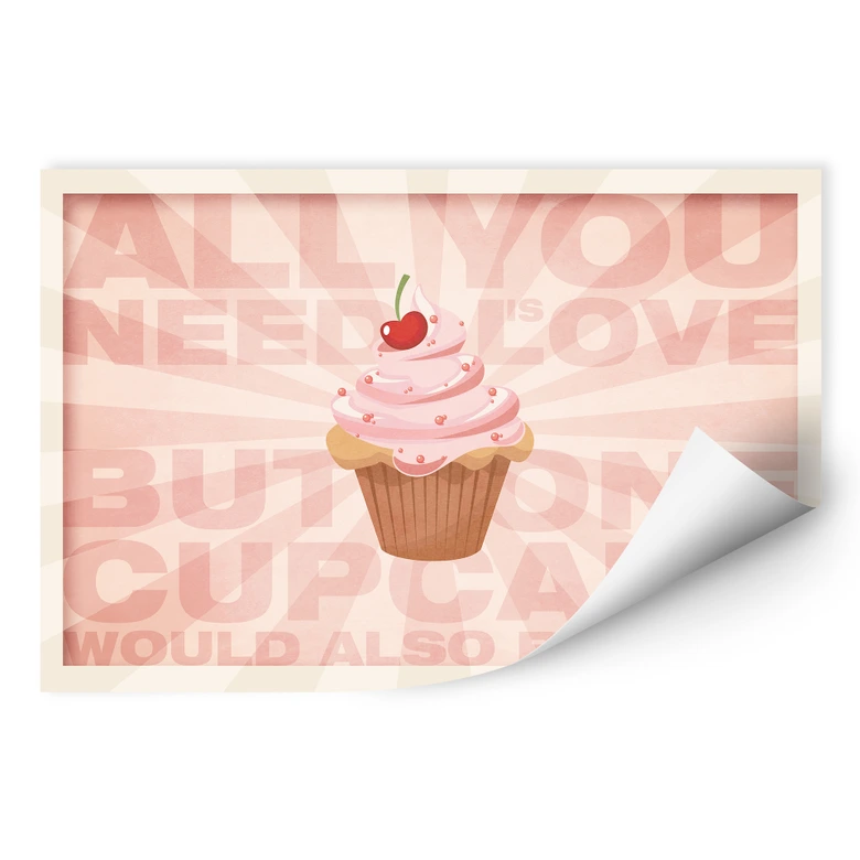 Wallprint All you need is love 02 
