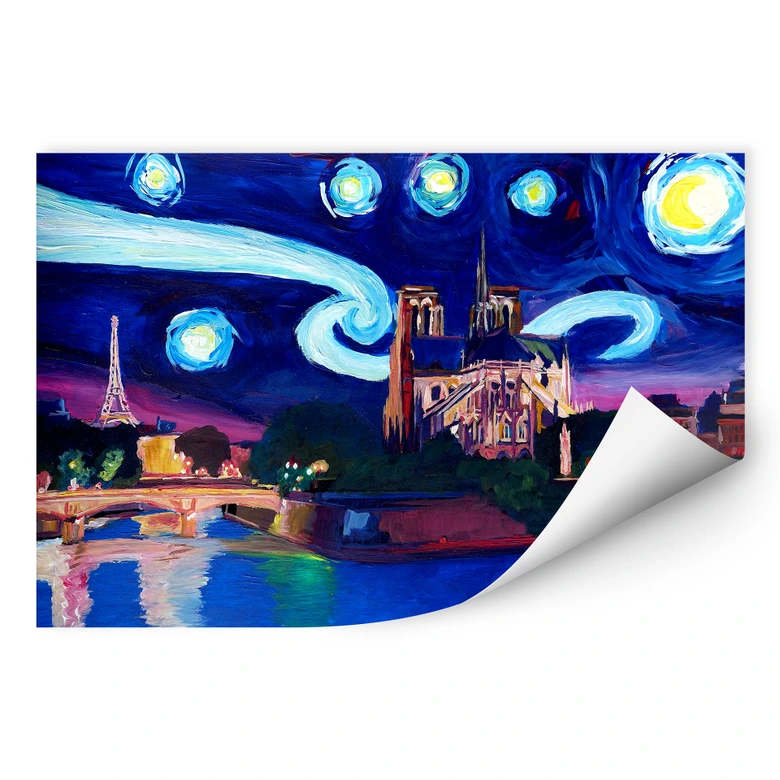 Wallprint Bleichner - Paris bei Nacht 