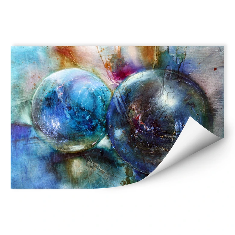 Muurprint Schmucker - Blauwe Modder 