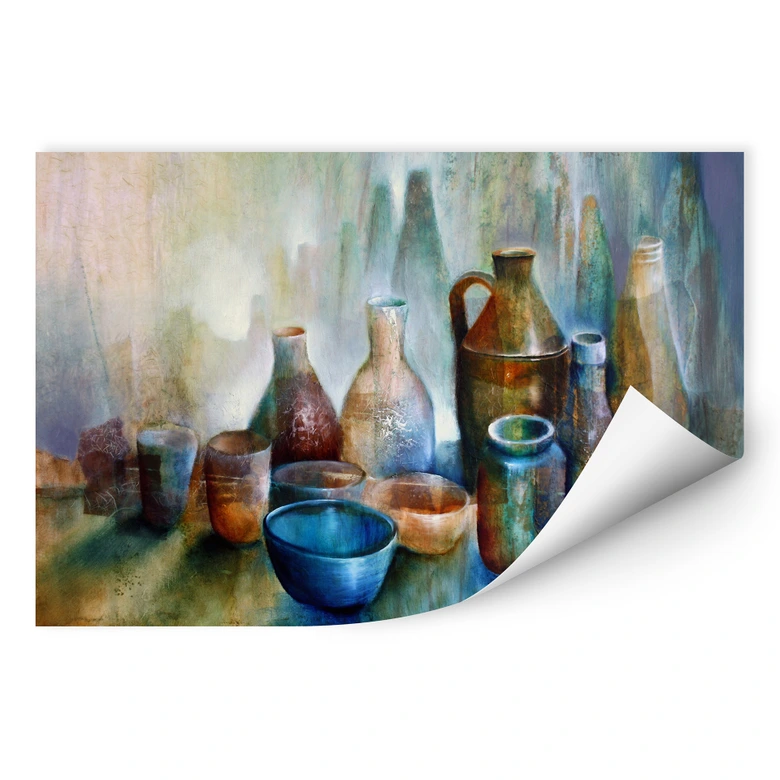 Wallprint Schmucker - Stillleben mit blauer Schale 