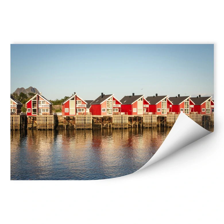 Wallprint - Ferienhäuser am Meer 