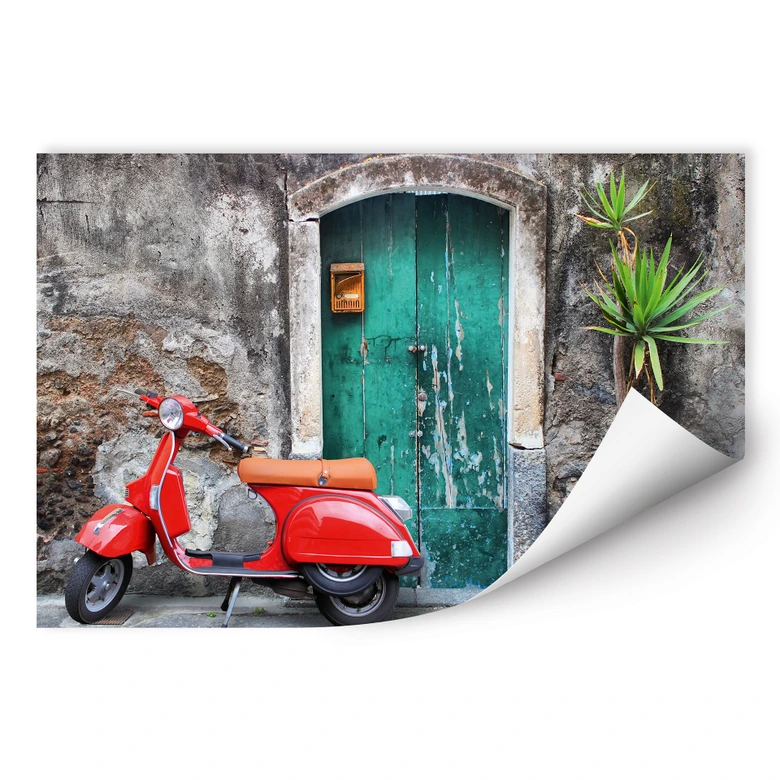 Wallprint - Red Scooter 