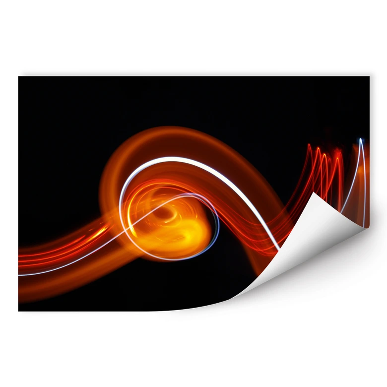Zelfklevende Poster - Light Wave 