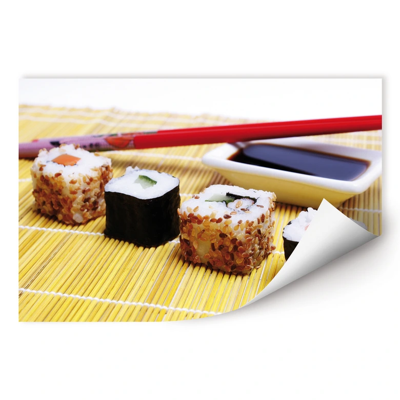 Zelfklevende Poster Sushi Maki 