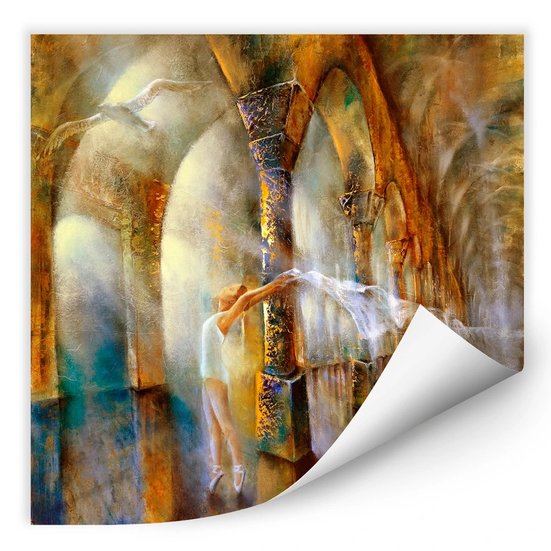 Wallprint - Schmucker - Die Tänzerin mit Möwe 