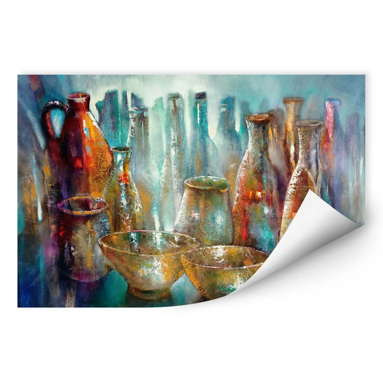 Wallprint Schmucker - Zwei goldene Schalen 
