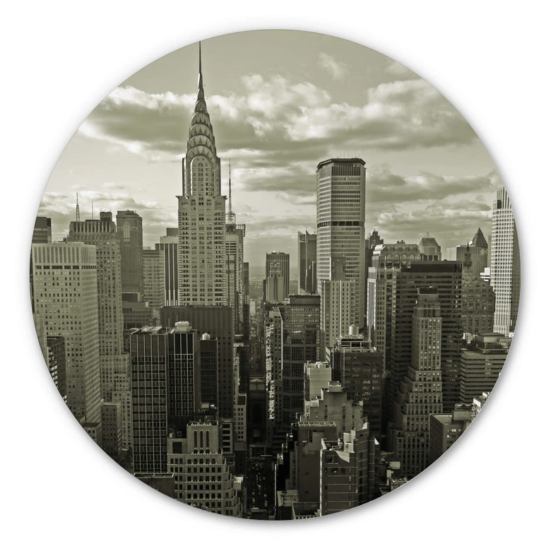 Alu-Dibond Manhattan 2 - Rund 