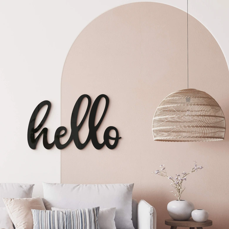 Dekorativa bokstäver Hello - akrylbokstäver 