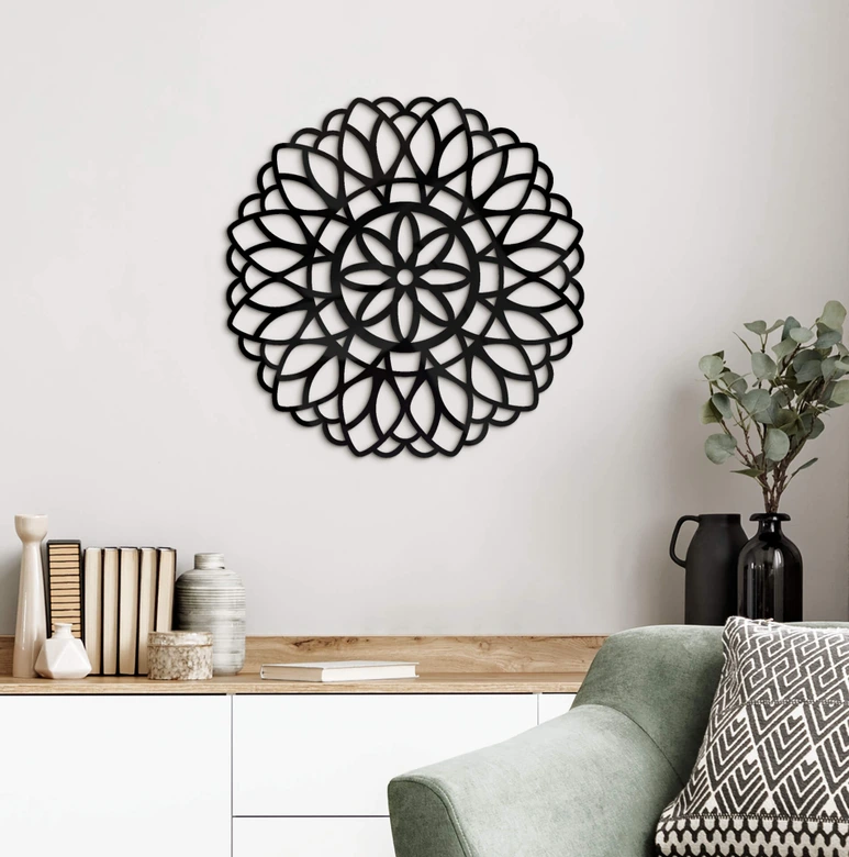 Acryldeko Mandala Blume des Lebens 