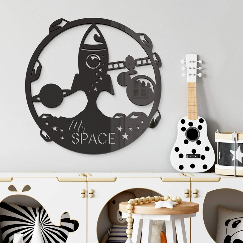 Acryldeko My Space Rakete 