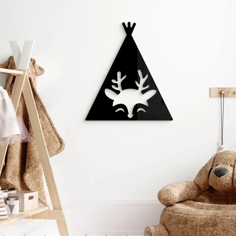 Akryl dekoration tipi - hjort 