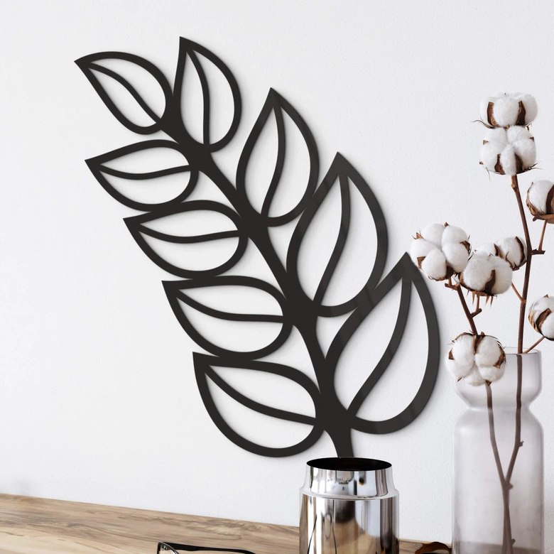 Acryldeko Blatt Esche 