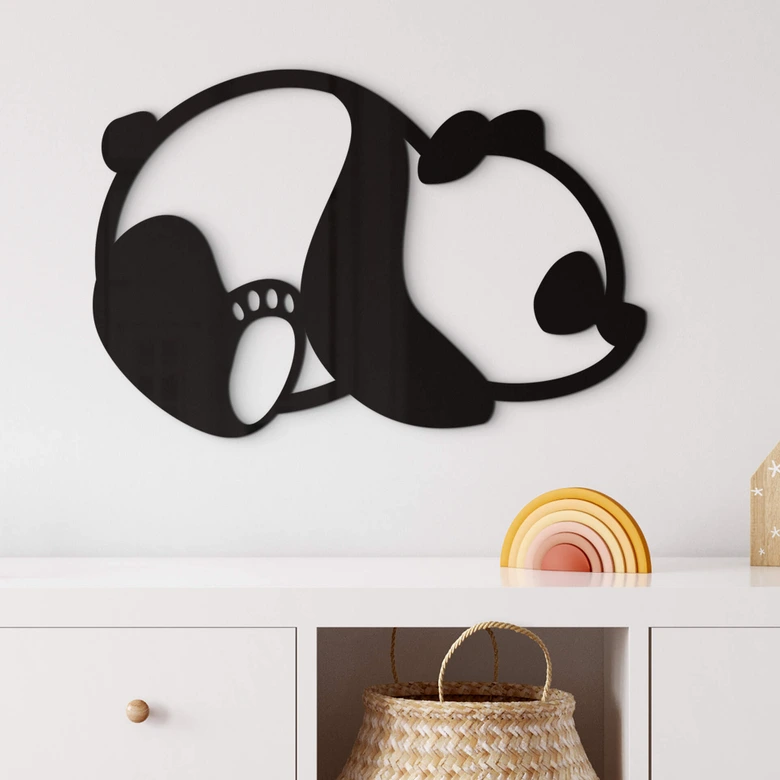 Decoración acrílica panda 