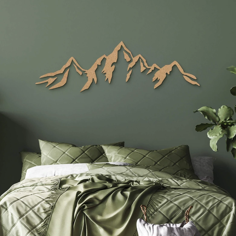 MDF Decoratie Naturel - Berglandschap 