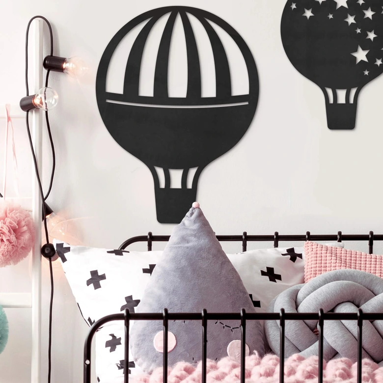 MDF - Dekoracja drewniana - Balon na uwięzi 