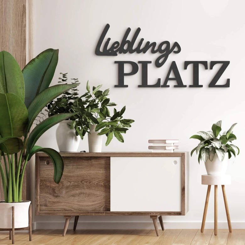 MDF - Holzdeko - Lieblingsplatz 